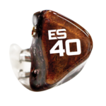 Westone Audio ES40 brown earphones, high-quality audiophile earphones with no audio cable.