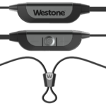 Bluetooth Cable for Westone Audio IEMs and Earpieces. This cable features intuitive controls, the iconic logo, and a sleek design