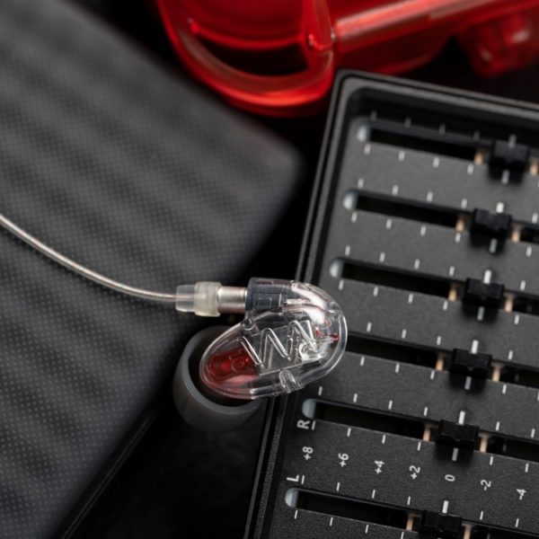 Westone Audio Pro-X10 in-ear monitor (IEM) with a cable inserted.