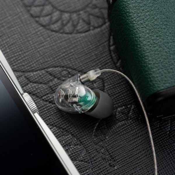 A high-resolution photo of a single Westone Audio Pro-X30 in-ear monitor