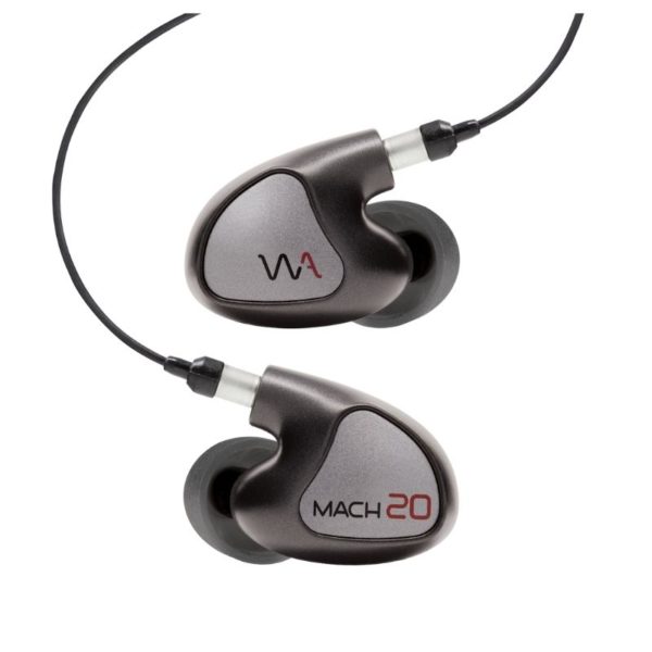 Close-up detailed photograph of Westone Audio MACH20 in-ear monitors